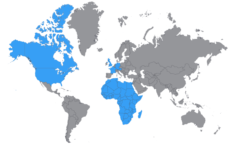 tricord-inc_countriesmap Tricord, Inc. Global Map of Serviced Countries